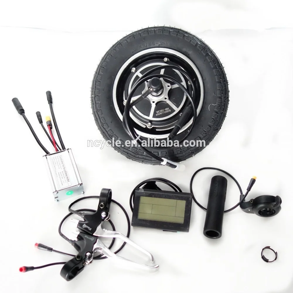 Waterproof Reverse Function 10 Inch 36v 500w Wheel Hub Scooter Motor