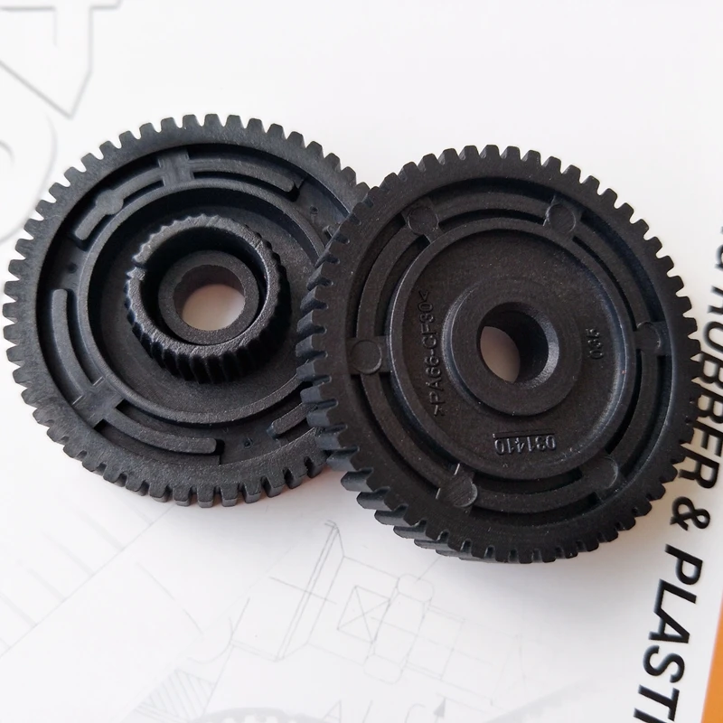 POM custom molded parts plastic bevel gears