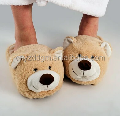 fluffy animal slippers