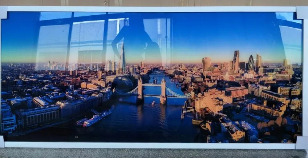 High Resolution Morden Landscape Digital Acrylic Printed Glass Painting Photo Print on Glass