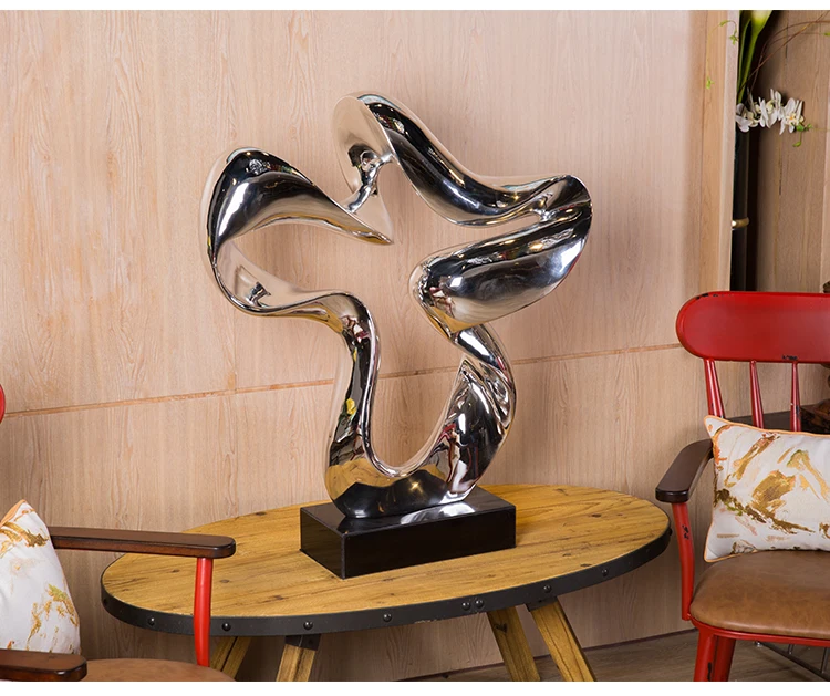 Modern Arts Sculpture Table Top Decoration Large Abstract Resin ...