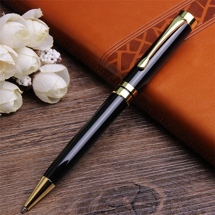 Последняя акция подарок шариковая ручка с индивидуальным логотипом роскошная из тяжелого металла золотым