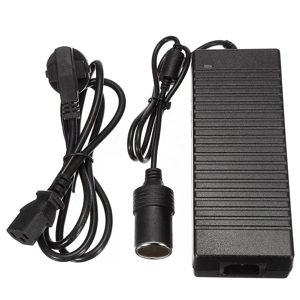 12v 10a cigarette socket power supply High Quality 100-240V AC 12V 10A Switching Power Supply Cigarette Lighter  Connector Power Adapter for Portable Car Refrigerator