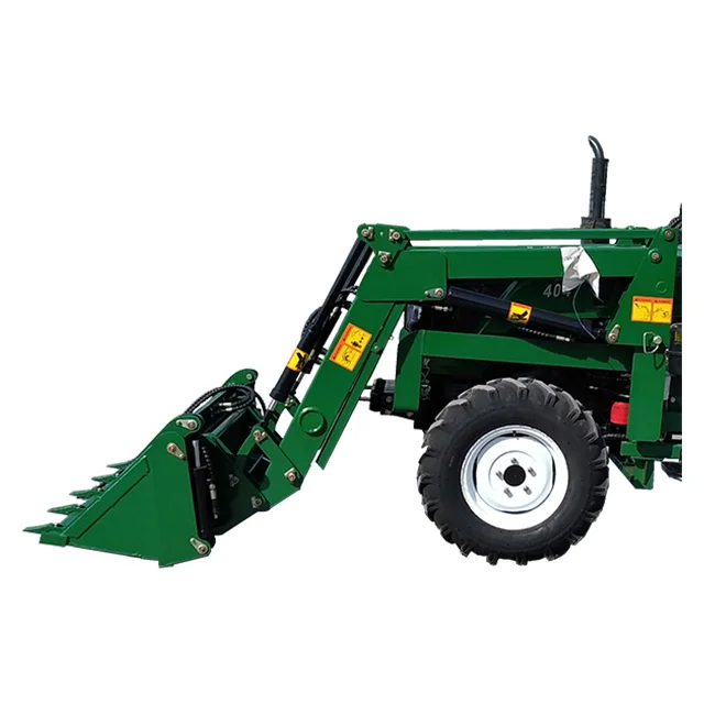 Farm Machine 50 60hp Tractor 80hp with Loader Bucket Good Quality