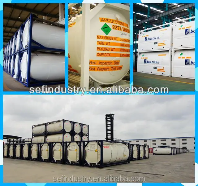 Контейнер для контейнера SEFIC 20 футов 20,8 м3 GB150/ASME T75