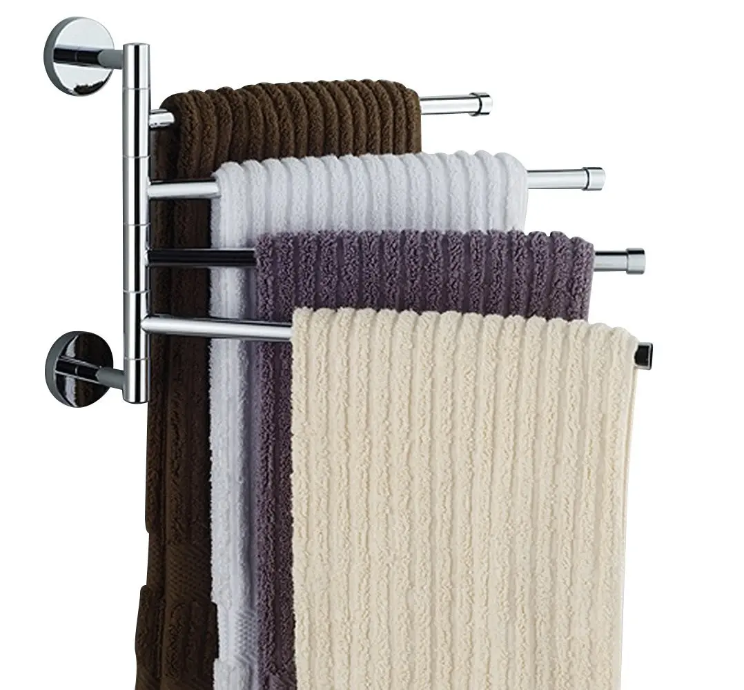 Wall Mounted Stainless Steel Swivel Bars Bathroom Towel Rack Hanger Towel Organizer Quality Bar Directly From China Hanger Suppliers Wall Mounted Stainless Steel Swivel Bars Bathroom Rack