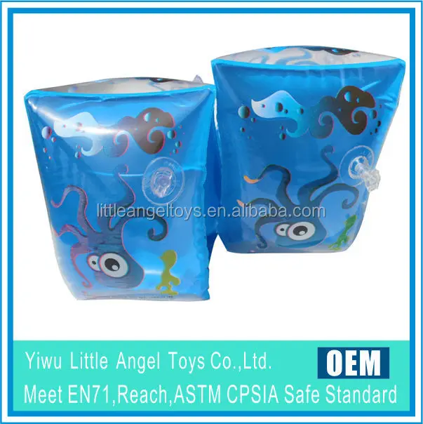 B04 Inflatable Transparent Swim Armbands, Inflatable Arm Bands , Inflatable Durable Eco-friendly Pvc Armbands