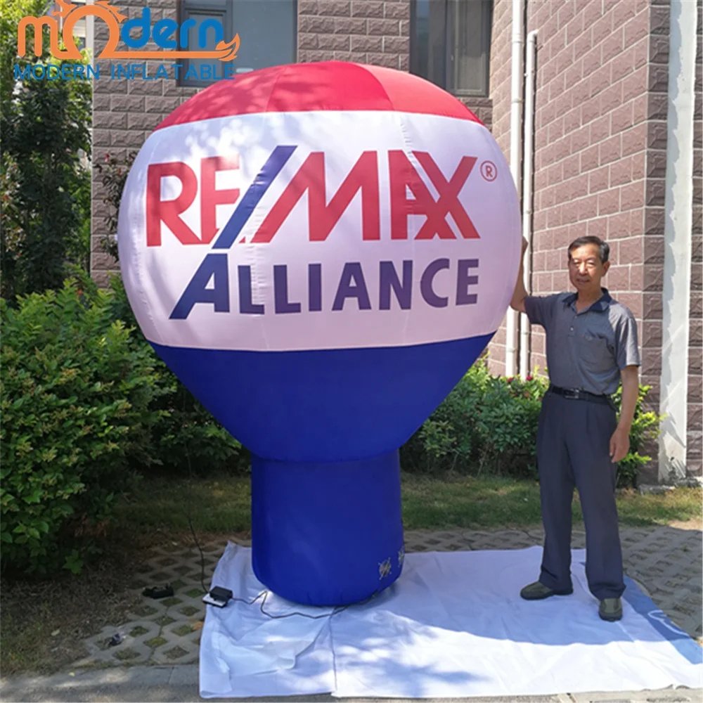 Remax Inflatable Advertising Balloon-6-8ft Built-In Fan Oxford Cloth Digital Printing Customizable Size Color for Effective