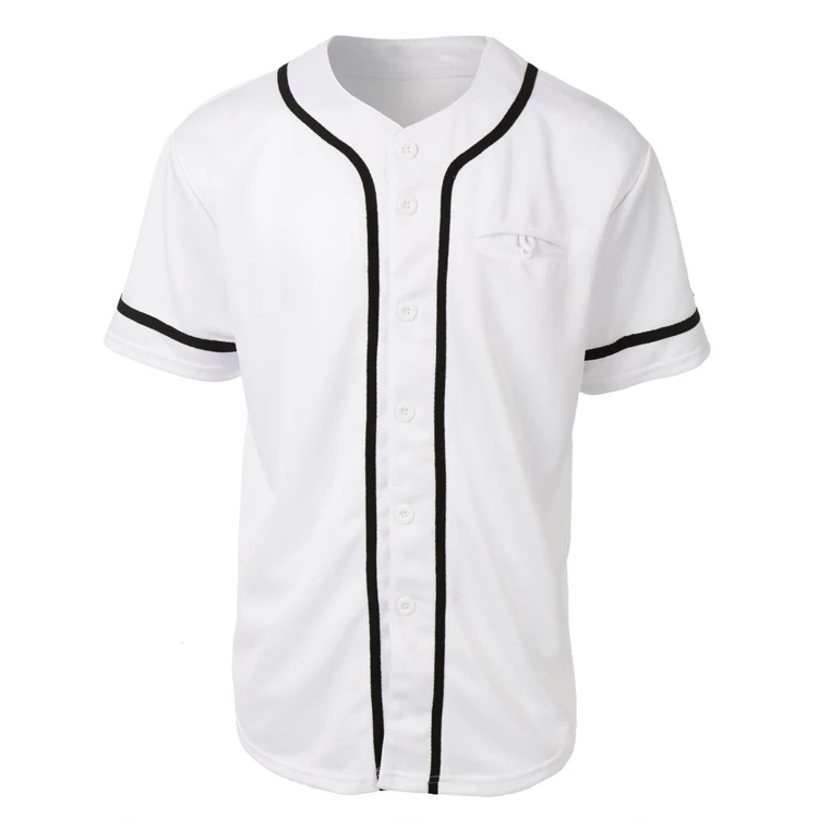 Source Cheap white blank plain leather printed baseball jersey