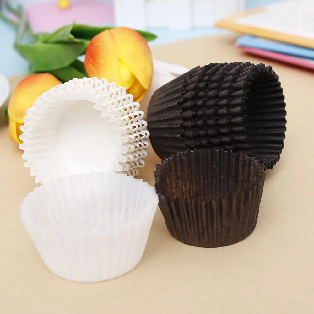 500Pcs/Lot White Cupcake Liners Paper Cup Cake Baking Cup Muffin Cases Cake  Mold