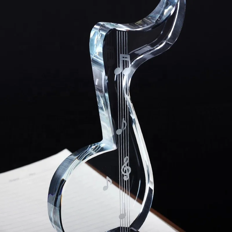 Честь хрустальной творческой музыкальной премии музыкальная церемония хрустальный трофей для музыкантов музыкальный сувенир