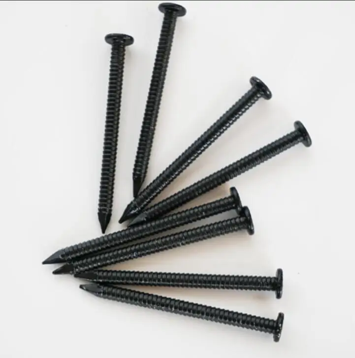 Lowest Price Direct China Factory  Roofing Tile Black  Nails  3.5mm X 50mm  5kg Box