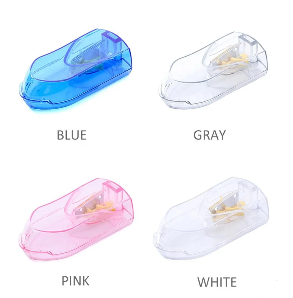 Хит продаж, портативный экологически чистый пластиковый резак для таблеток с контейнером для таблеток