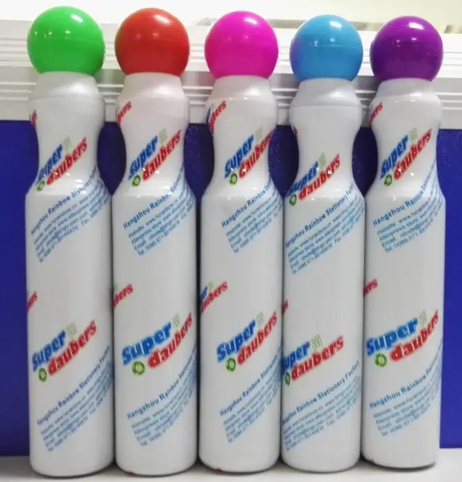 Оптовая продажа дешевые яркие маркеры в горошек 10 мм губчатые наконечники для бинго чернильные игр