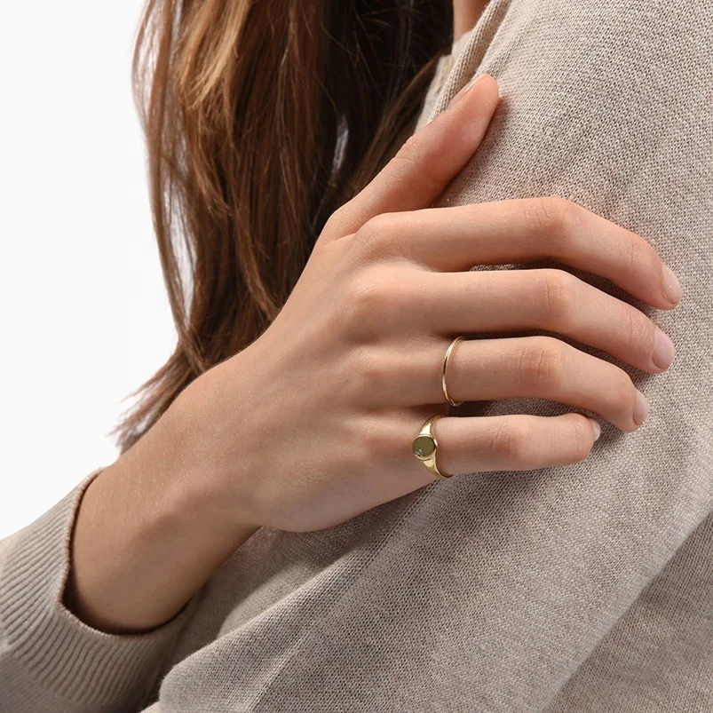 Gemnice R-F1061 14K gold vermeil jewelry, 925 silver