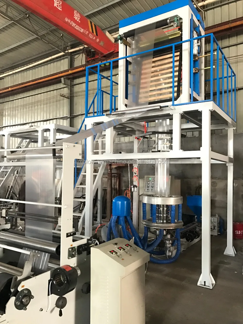 Тайваньский высокоскоростной пластиковый нейлоновый PE LDPE HDPE пленка Выдувной Экструдер