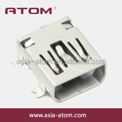 迷你usb 10pin女性smt Ab型插入2 1毫米后和聚脂薄膜 Buy Usb迷你ab型连接器 Usb 10pin 迷你usb Product On Alibaba Com