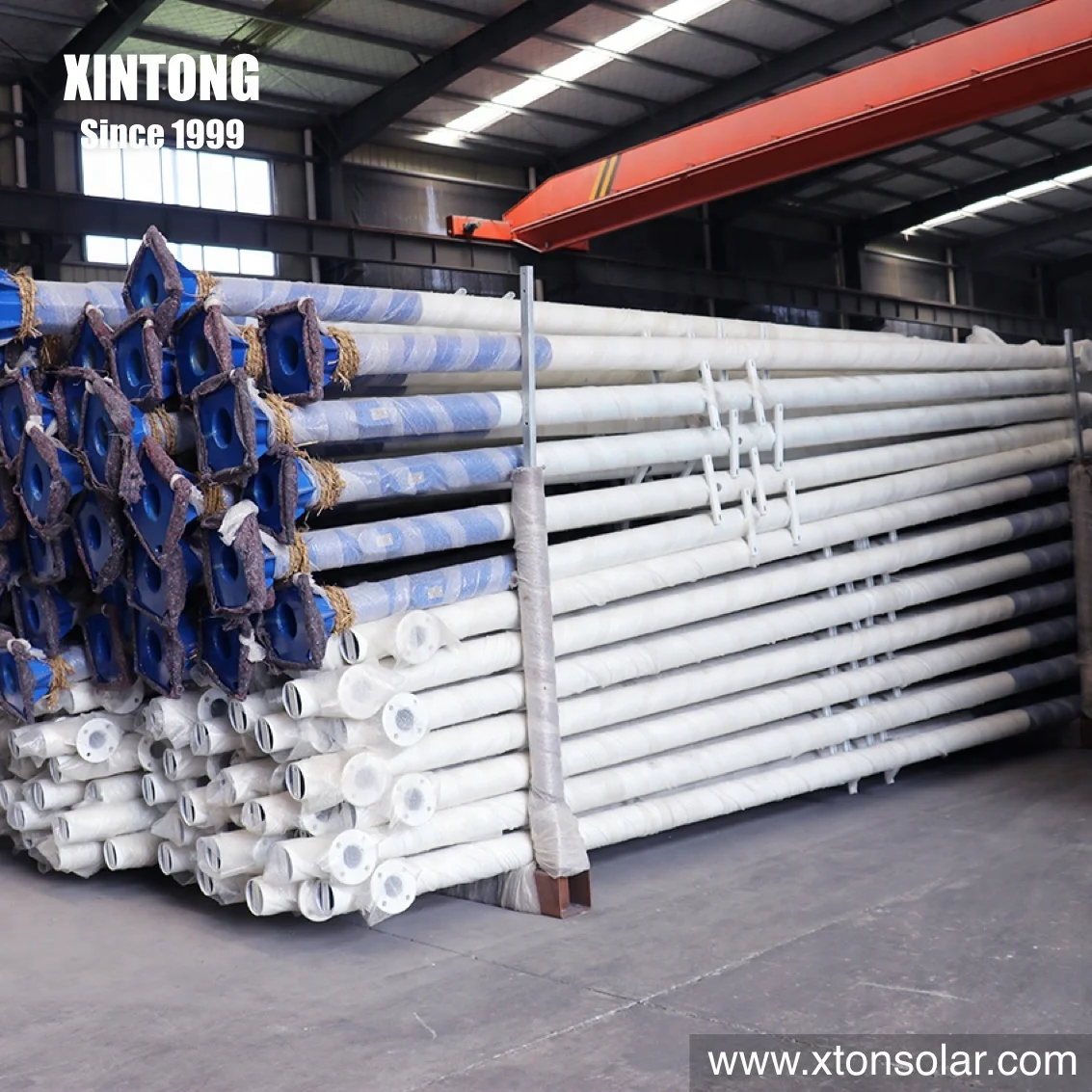 Производство солнечных светодиодных уличных фонарей XINTONG