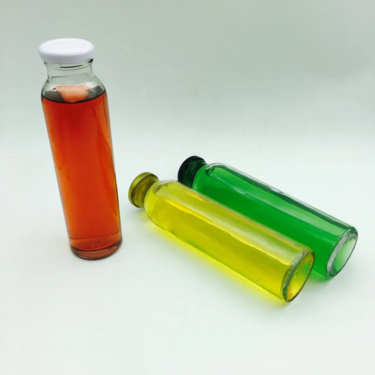 Cordial Glass Bottle for Juice and Soya Milk Coconut Milk With 38 mm Lug Lid 300ml