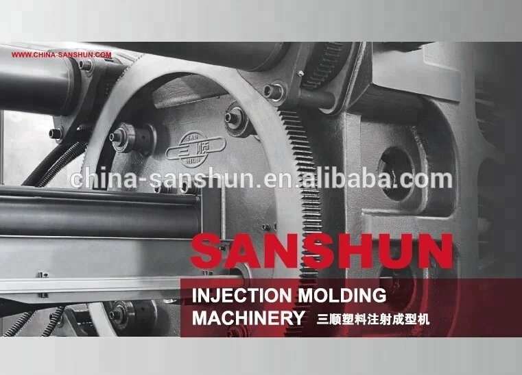 SANSHUN Servo Motor Plastic Machine Injection Molding 185 Ton Plastic Cup Injection Machine