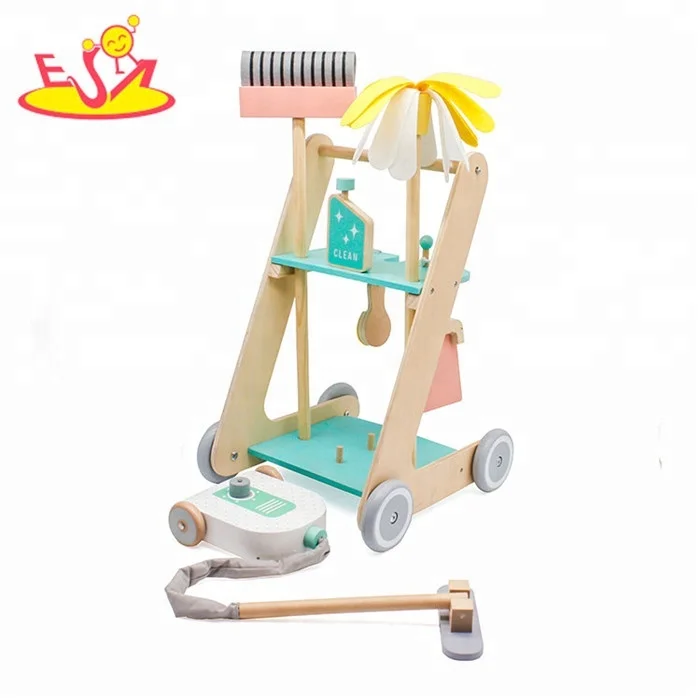 Новинка Лидер продаж игрушки для ролевых игр деревянный детский пылесос оптовой продажи W10D194B