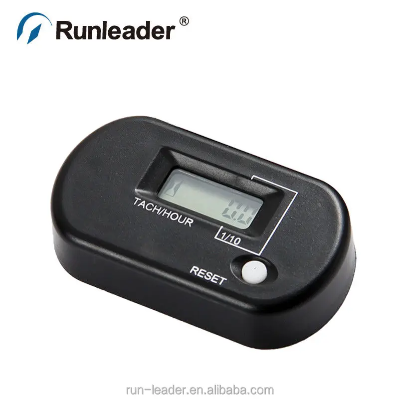 Runleader Digital Inductive Tachometer Hour Meter for Motocross Snowmobile ATV Dirt Bike Snowblower Tractor Marine Lawn Mower