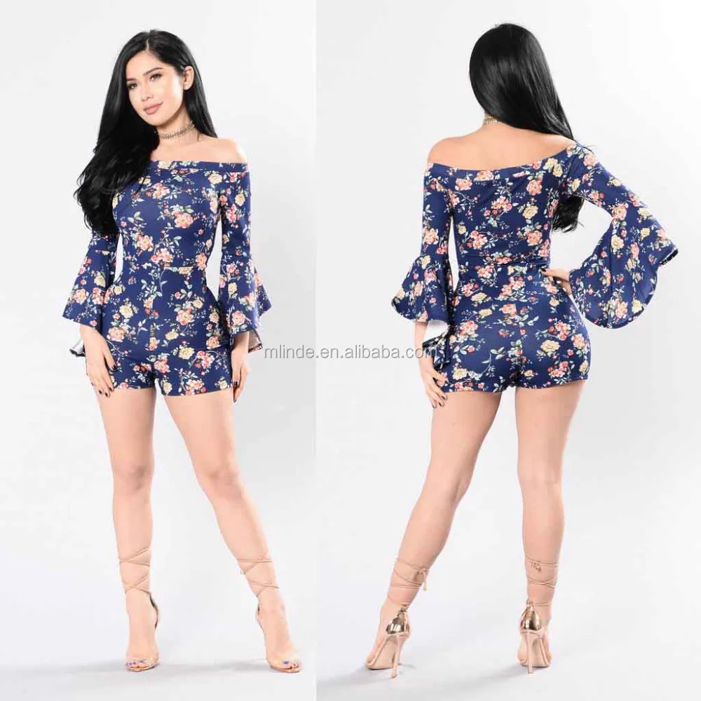 floral jumpsuit short