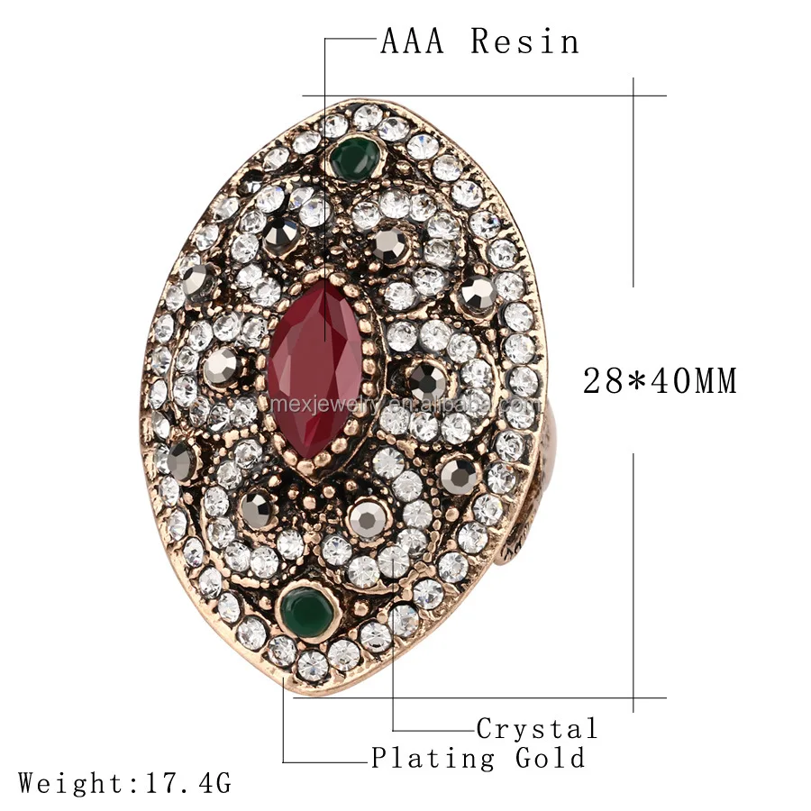 Antique Turkish Hurrem Sultan Ring Ottoman Jewelry