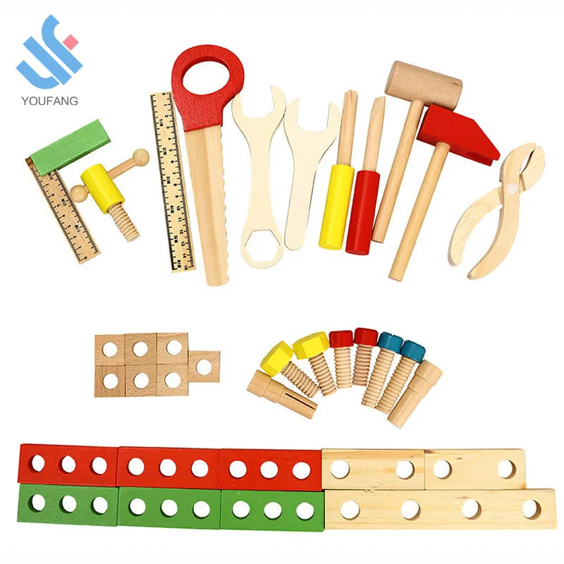 YF-J086 деревянные игрушечные инструменты 43 шт.