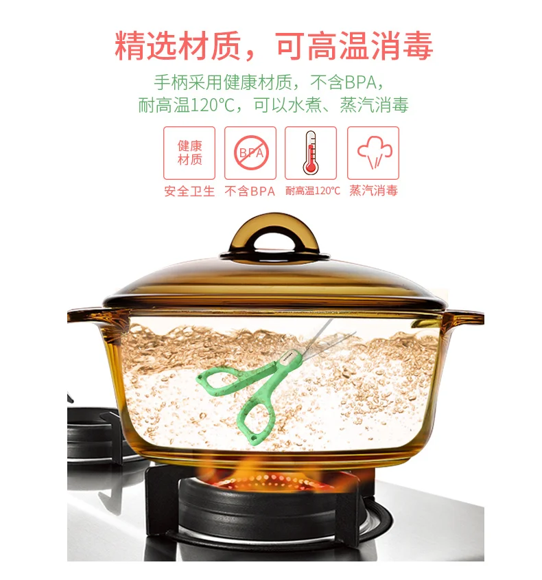 2 дюйма ПП ручка Нарезки Пищевых Продуктов Кухонные столовые приборы из циркониевой керамики салат детские ножницы