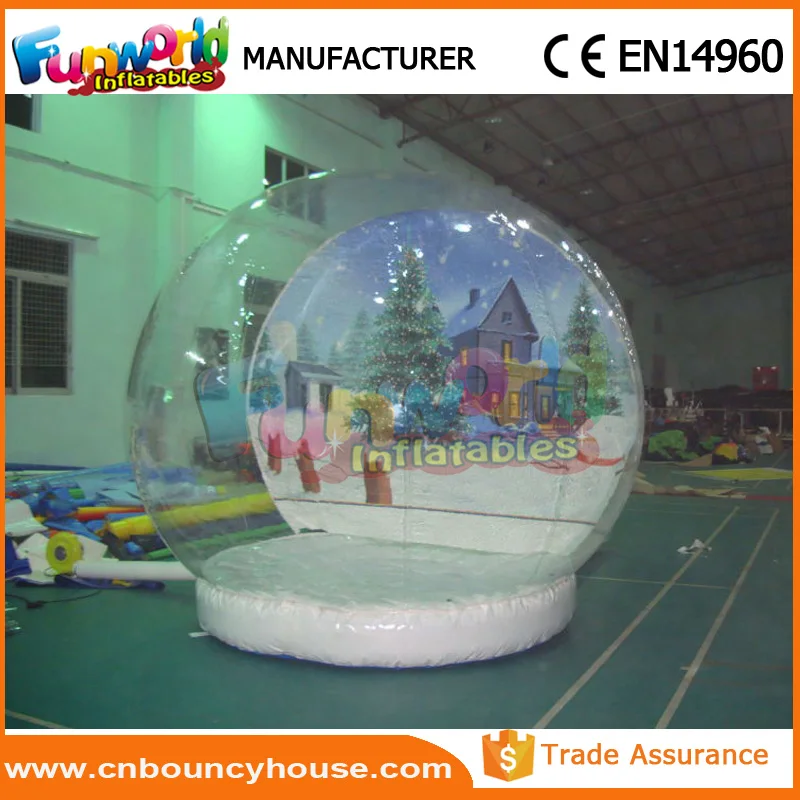 Nice Giant Snow Globe Balloon Inflatable Human Size Snow Globe