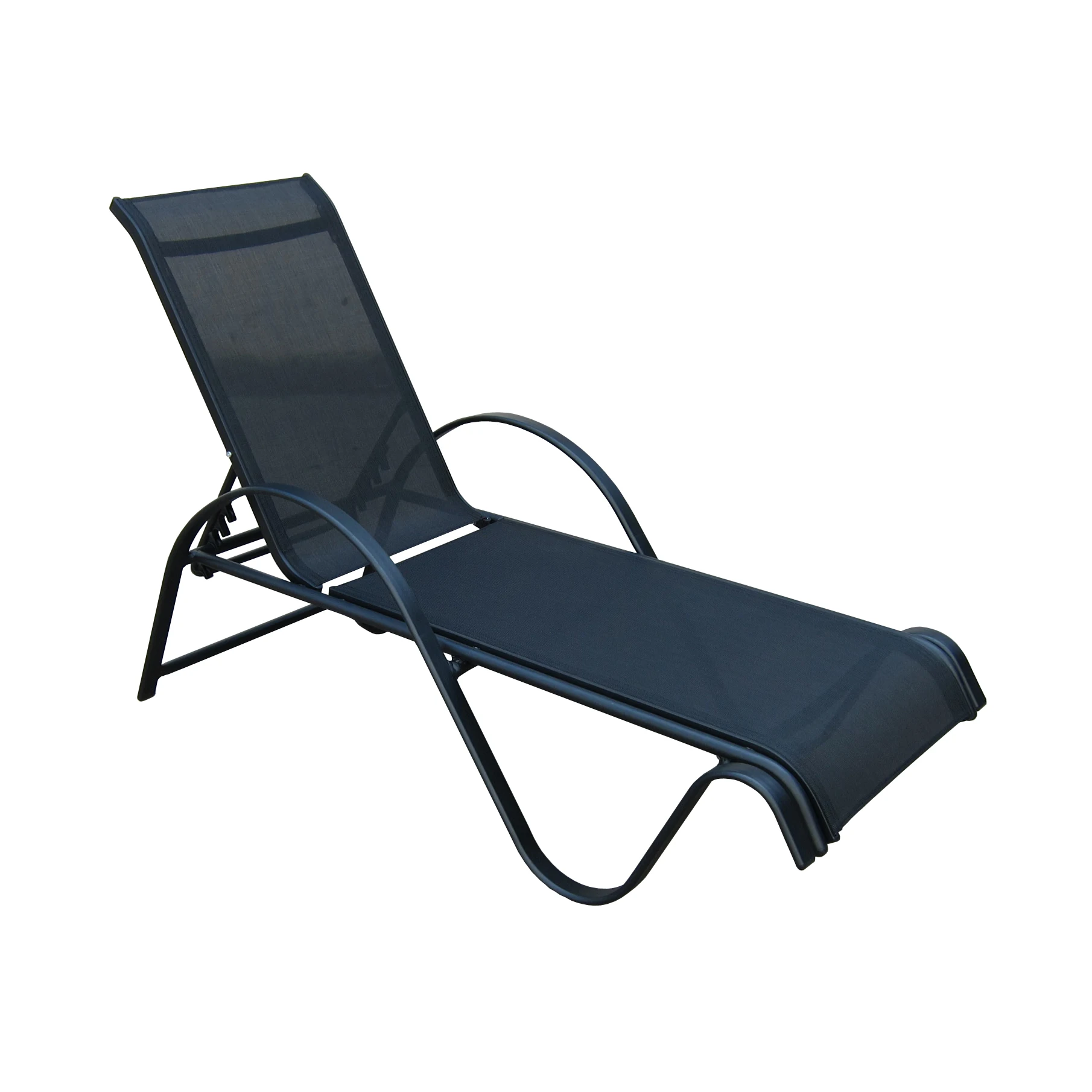 Uplion Outdoor Foldable Aluminum Leisure Pool Sun Lounger Beach Sling Chair Garden Sunbed