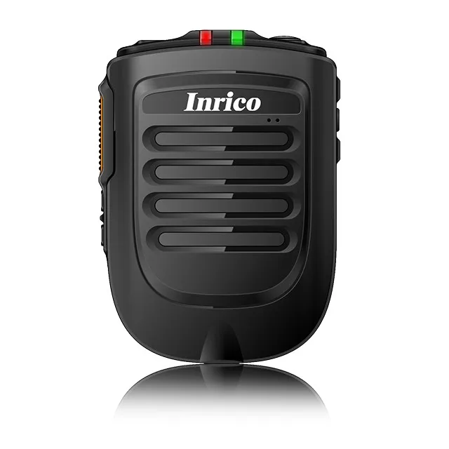 Inrico B01 Wireless Intercom Speaker Microphone Remote with Battery and Clip for Two Way Radio
