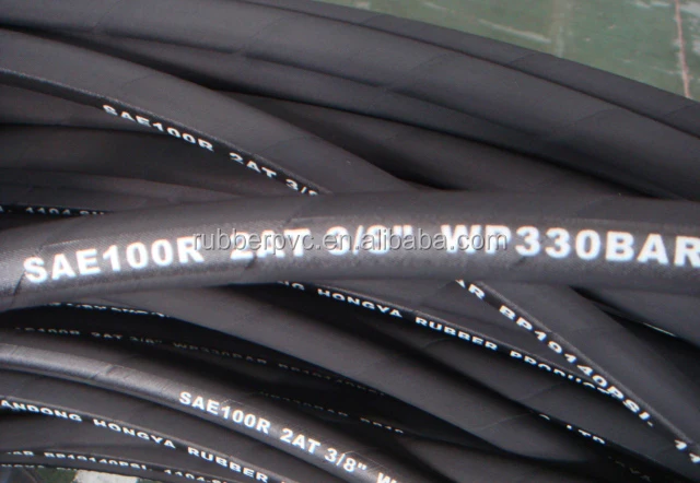 3/8 Inch DIN 2SN/SAE R2 High Pressure Hydraulic Rubber Hose