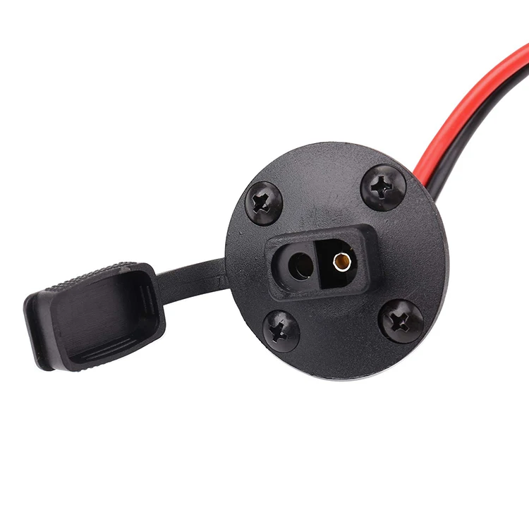 SAE 2 Pin Panel Mount Socket Flanged Sidewall Port RV Roof Connector
