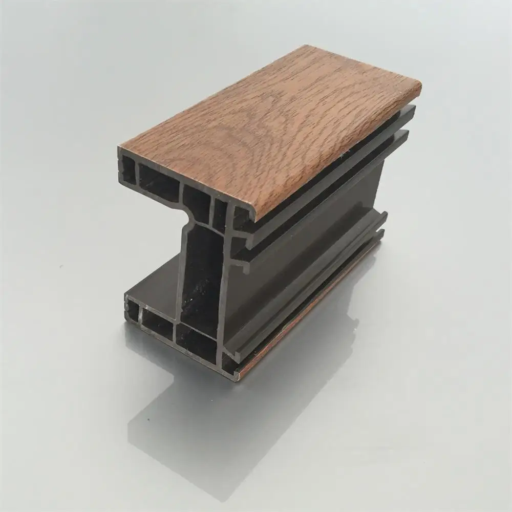 PVC Wood Grain Profiles windows Upvc Frame Sash