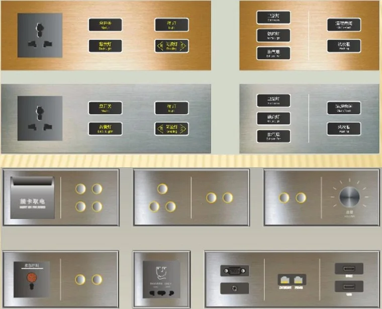 Hotel Guest Room Smart Lighting Control System, Wireless Remote Guest Room Management Access Control System With RCU