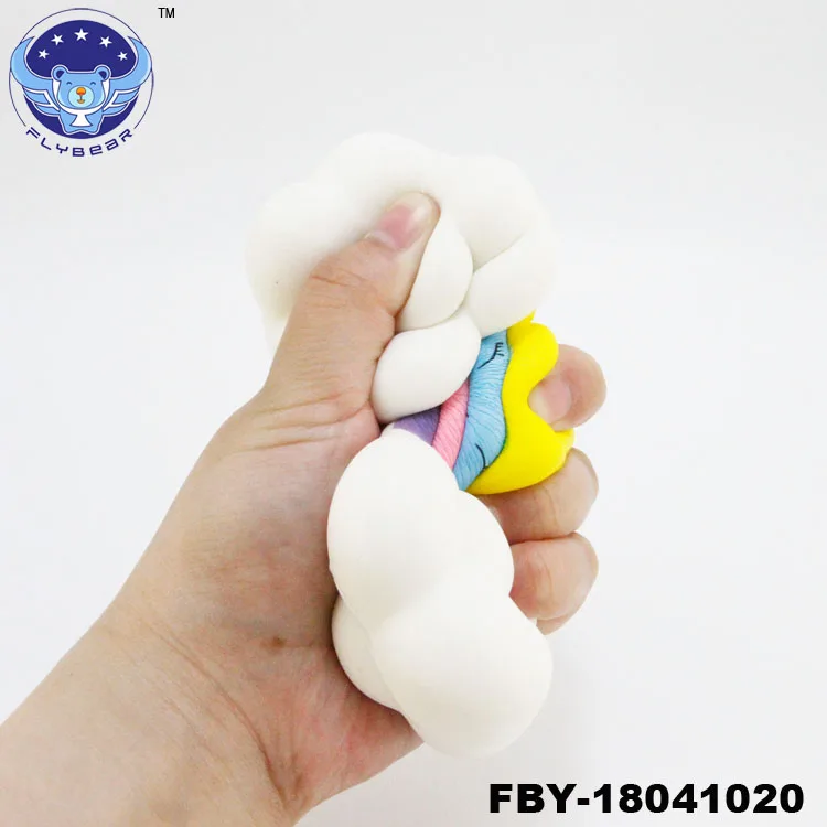 Flybear мягкими замедлить рост Радужный мост Squishies игрушки Рождественский подарок мультфильм крем