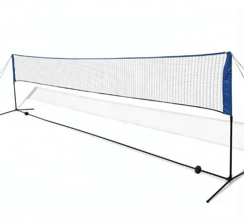 badminton net with pole