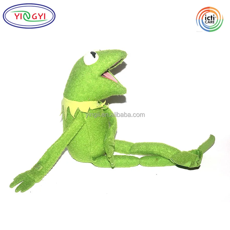 C078 Factory Custom ODM OEM ASTM F963 CPC Felt Kermit the Frog Doll Products Plush Toy Soft Green Kermit the Frog Plush Toy