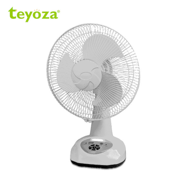 Teyoza 12 дюймов 6v AC/DC заряжаемая Солнечная Настольный вентилятор со светодиодной подсветкой