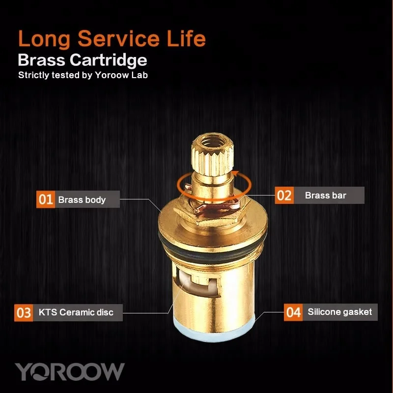 YOROOW Single Cold Chrome Basin Tap Good Price High Quality Zinc Body Zinc Alloy Brass Silver Good for Bathroom
