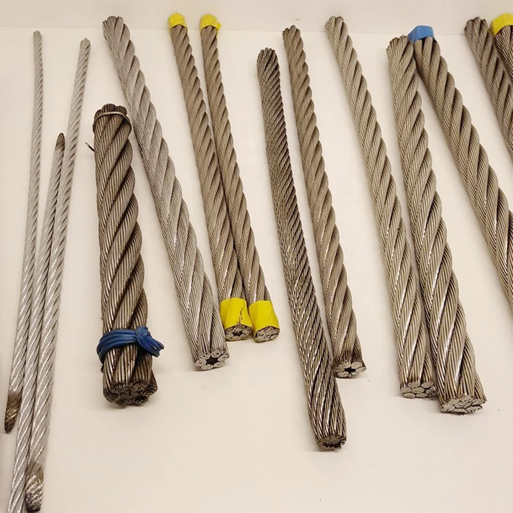 Wholesale Price Steel Cable Rope 6x19+FC Steel Ropes Wire 6mm 8mm 10mm  Aircraft Cable Galvanized Steel Wire Rope China Supplier