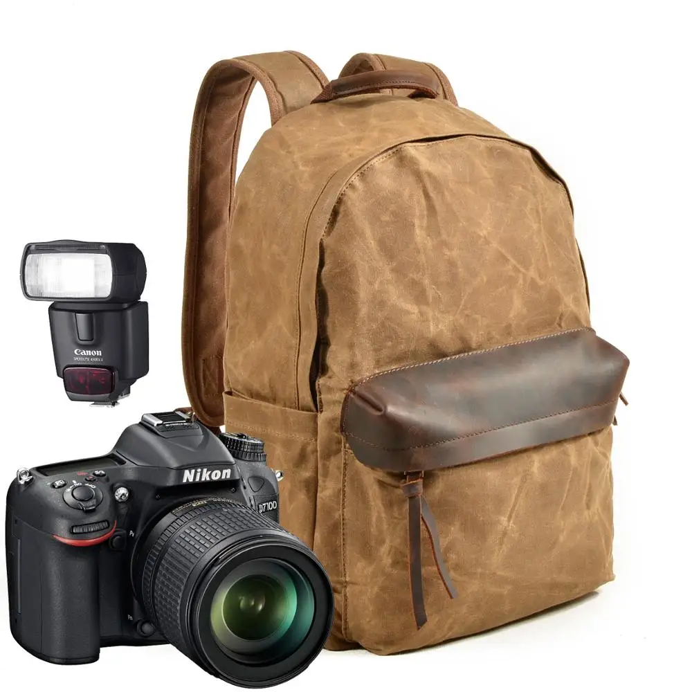 Hot Sale  Customs Design Canvas Backpack Back Pack Video Camera Bag