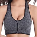 2016 new women zipper no rims shockproof professional sports bra with padded jogging run gym Yoga