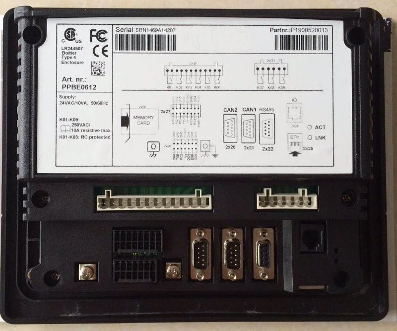 Детали воздушного компрессора, контроллер с PLC 880 и схемой подключения
