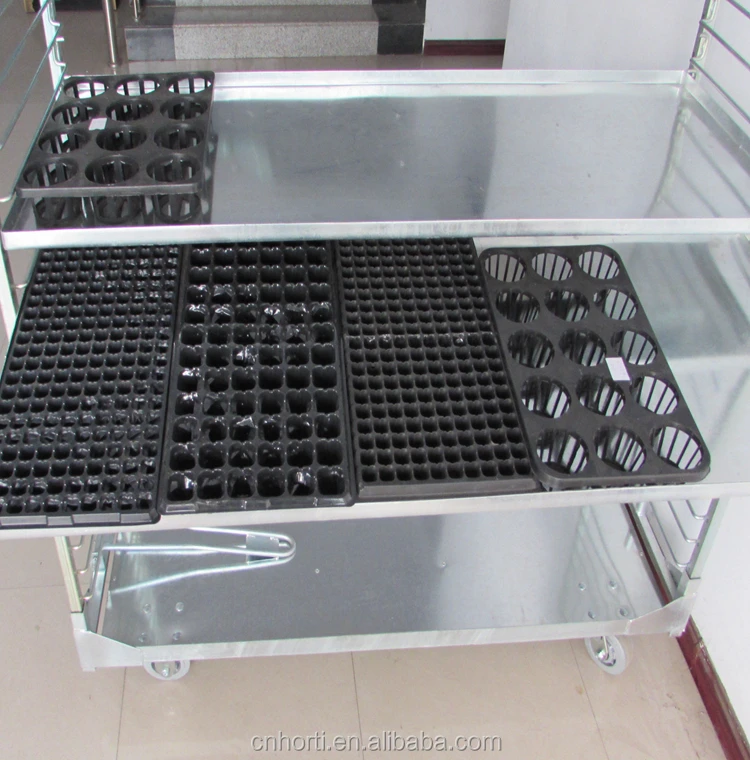 
 Тележка CC/голландская тележка с цветами/тележка со стальной рамой и полкой из фанеры  