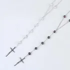 Rosary Rosary Necklaces 5-8mm Freshwater Pearl Catholic Cross Rosary Necklace