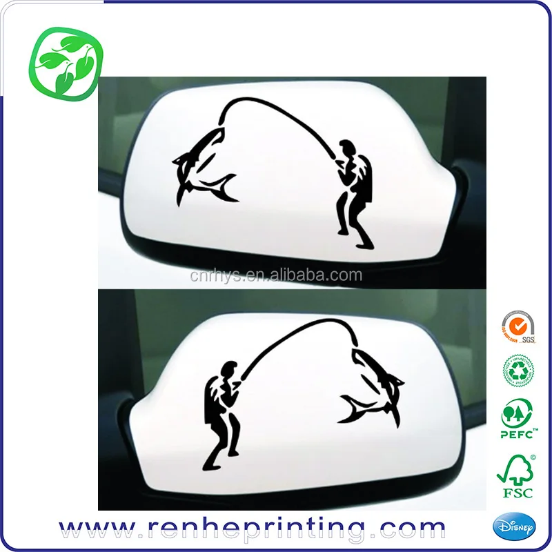 Переводные высекальные автомобильные наклейки Go fishing для окон автомобиля