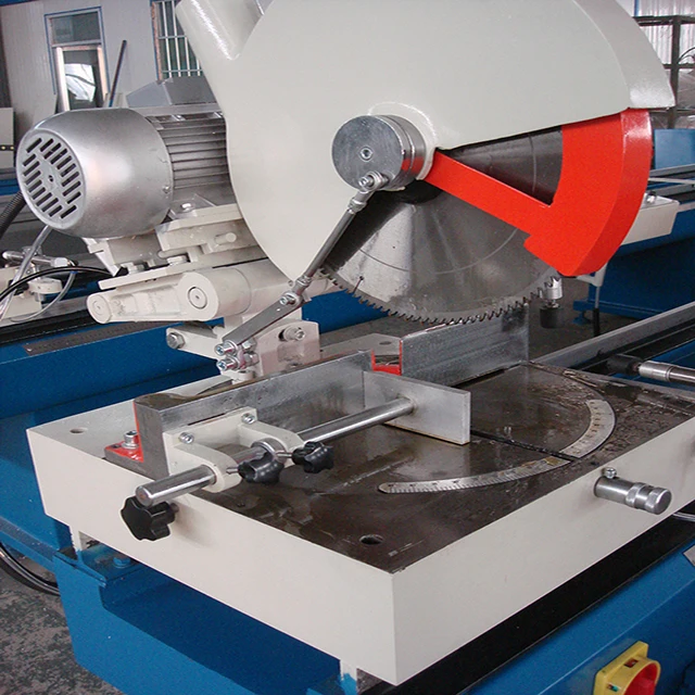 Aluminum PVC UPVC Profile Double Heads Cutting Saw Machine